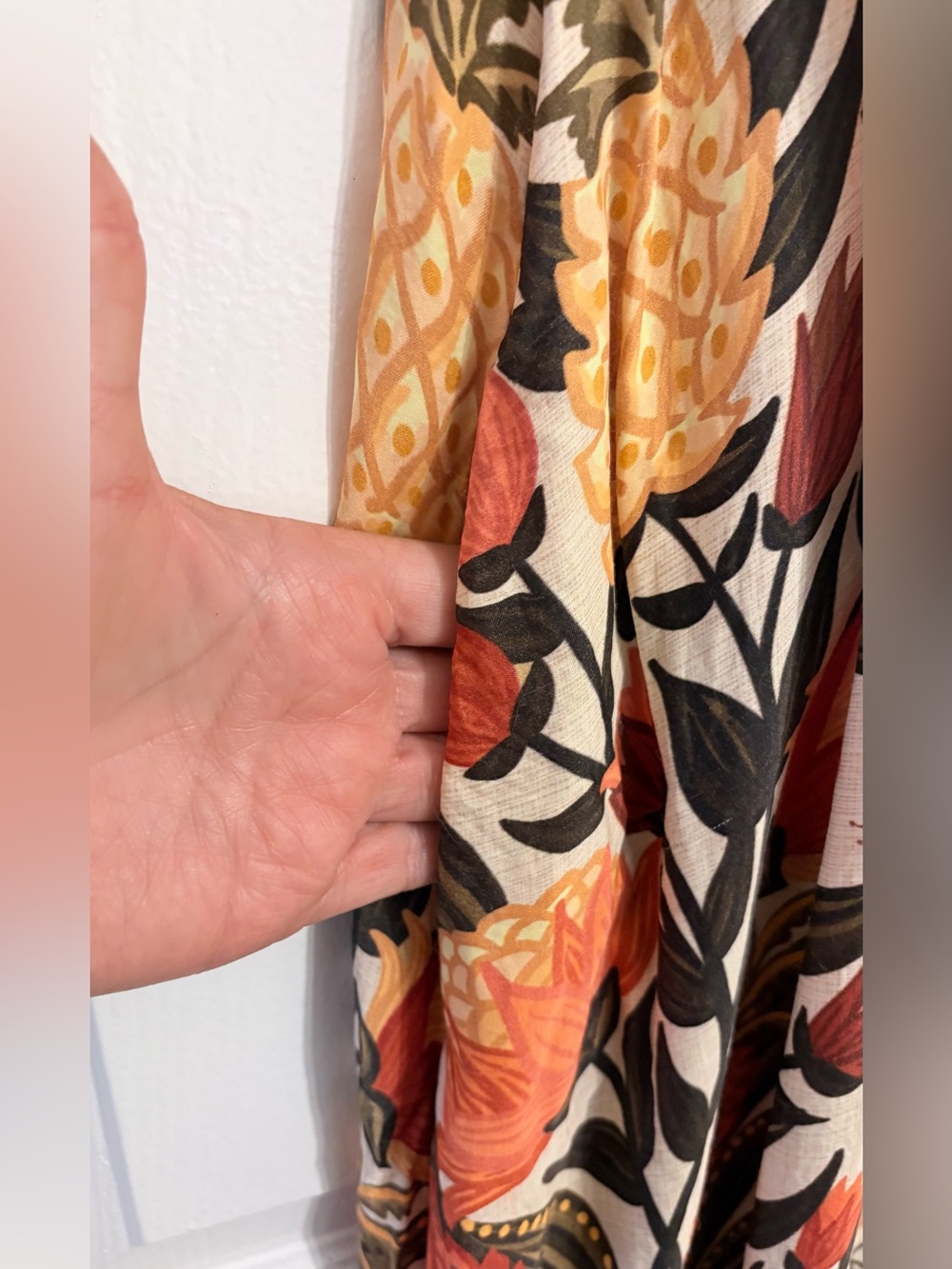 FARM Rio Halter Maxi Dress Floral Pattern Large - Picture 5 of 9